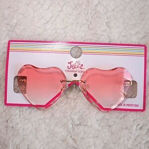 Justice Girls kids Frameless Heart Shaped Sunglasses